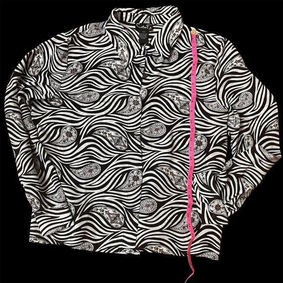 Silk button up blouse by ColorFx - Picture 6 of 6